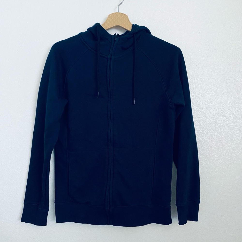 Classic Black Women's Zip-Up Hoodie